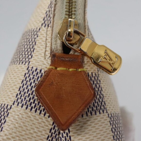 LOUIS VUITTON Damier Azur Pochette Cosmetic PM Pouch - Picture 7 of 16